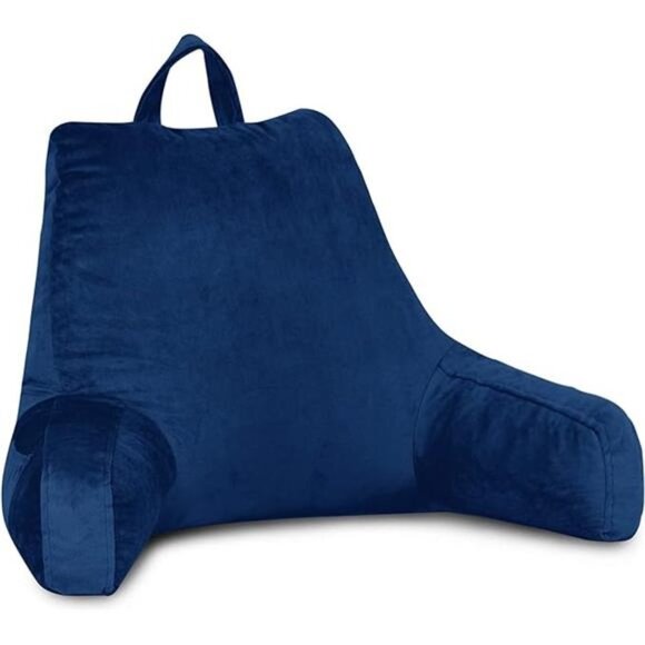 Reading Pillow with Removable Cover, Back Pillow for Sitting Up in Bed with Arms - Picture 8 of 8